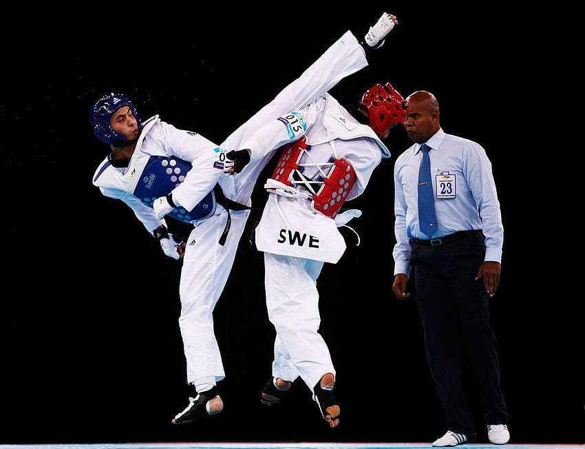 Taekwondo: Taekwondo-Gi, Taekwondo-Kämpfer HD-Hintergrundbild