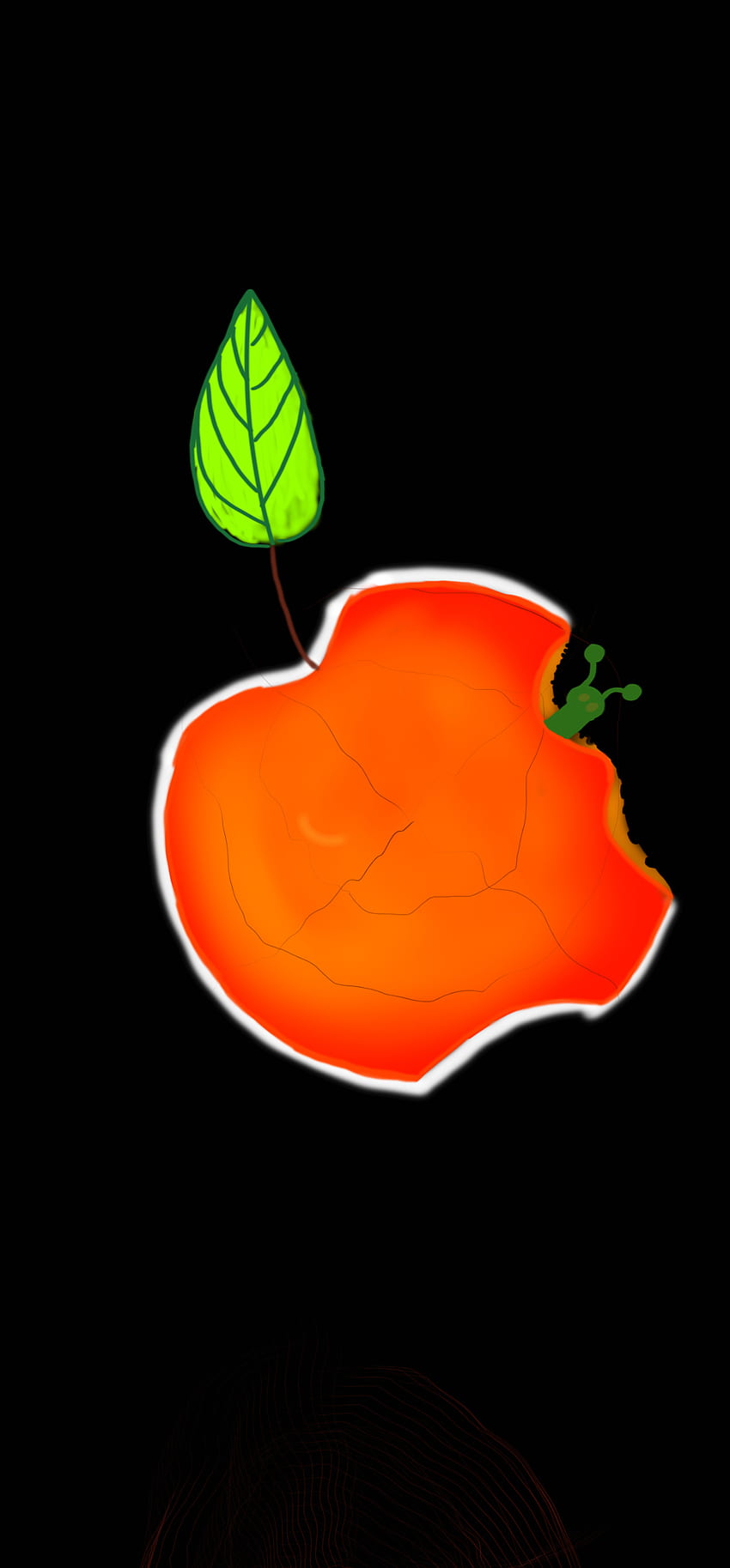 Evolução da maçã, art, petal, desenho HD phone wallpaper