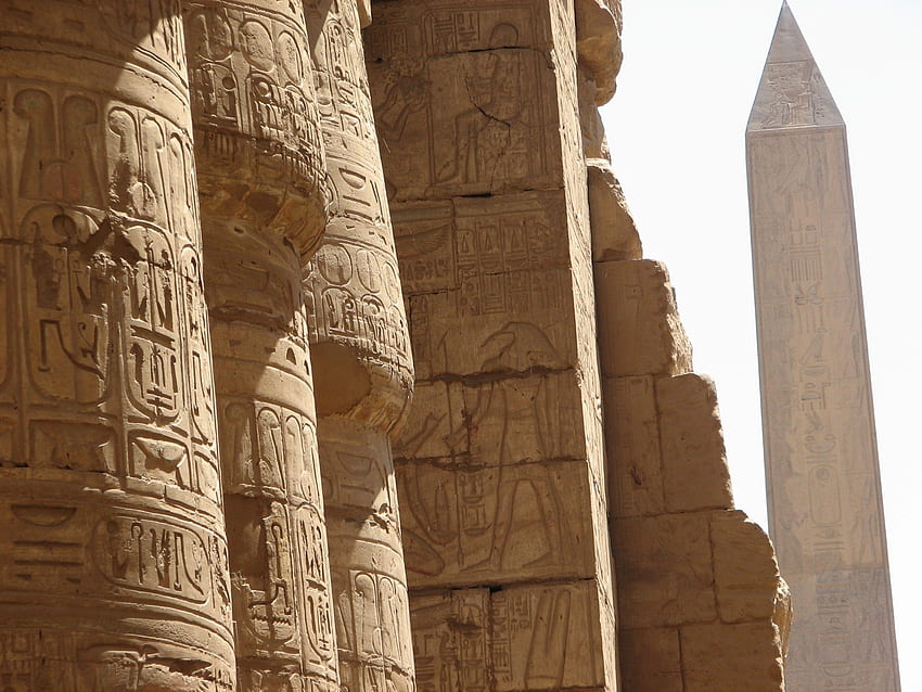 Pharaon, Tourisme, Soleil, Vacances, Egypte, vieille ruine, architecture Fond d'écran HD