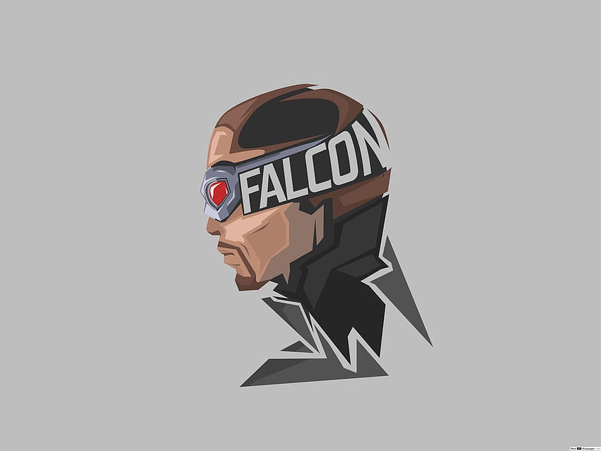 Falcon Minimalist from Marvel Comics, Marvel Falcon Logo HD wallpaper