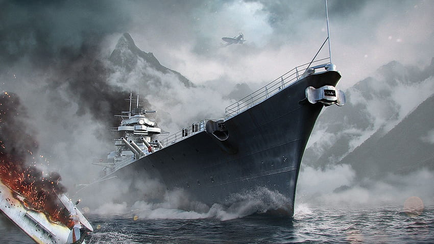 World Of Warship Warship Net WoWS Bismarck Games Wallpaper HD