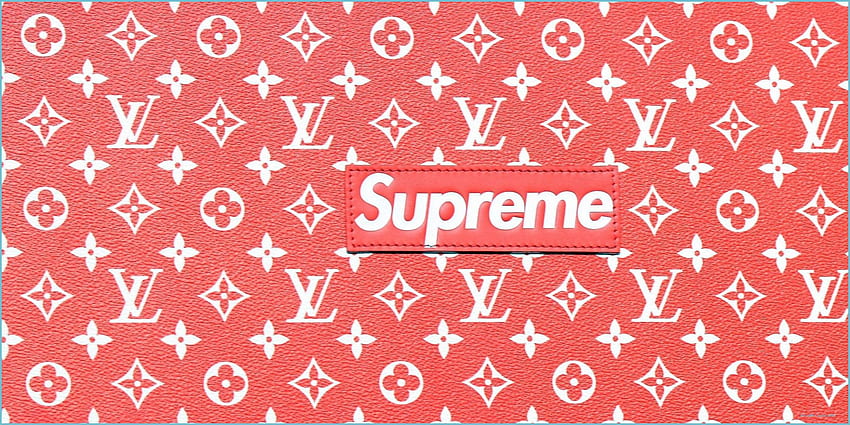 Louis Vuitton Pattern - Supreme and LV Pattern Seamless Supreme