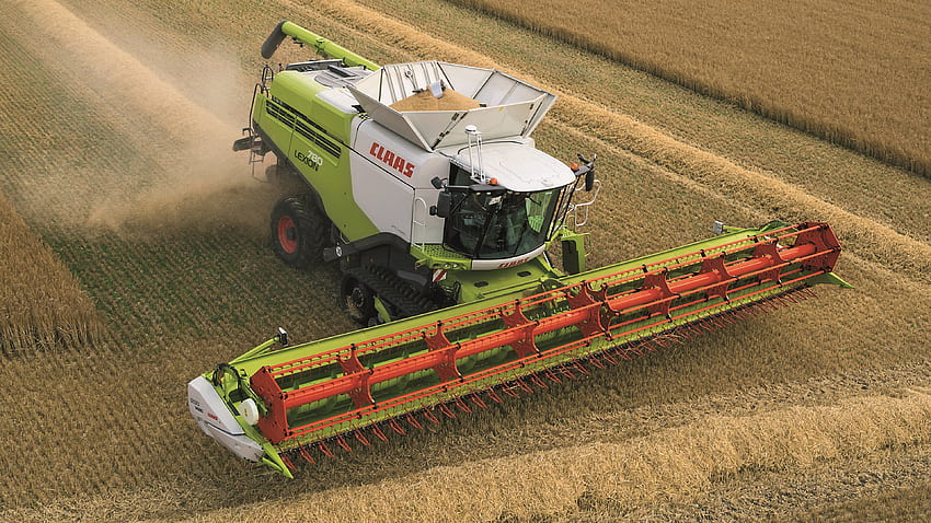 Combine Harvester Mesin Pertanian 2012 17, Claas Lexion Wallpaper HD