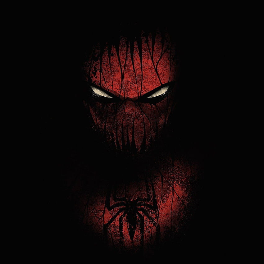 Czerwony Czarny Spiderman iPad Air, Spider-Man Tapeta na telefon HD