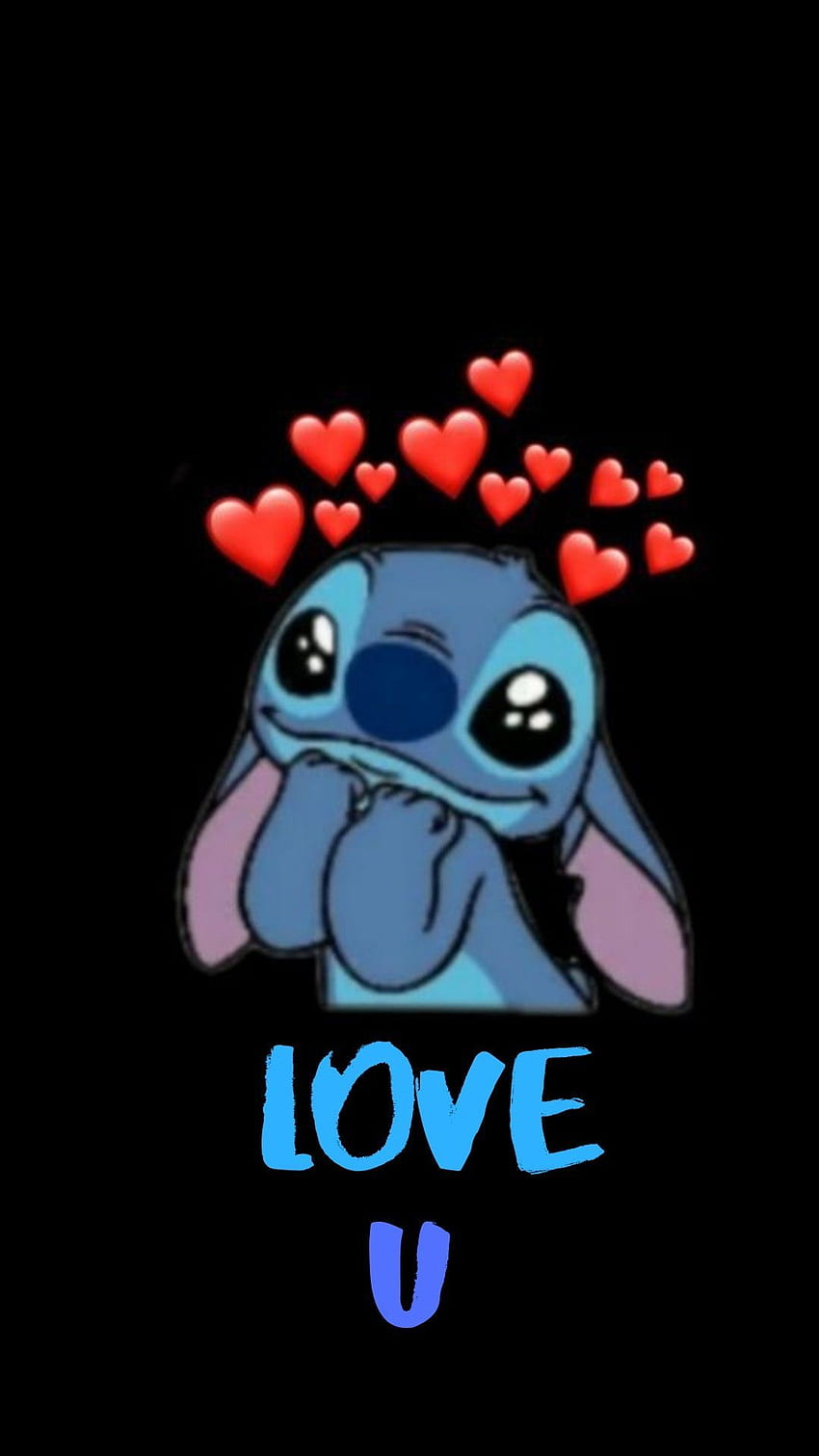 Aviahag on IDK. Dont touch my phone , Cartoon iphone, Cute background, Stitch Black HD phone wallpaper