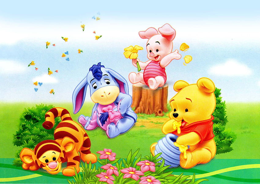Ursinho Pooh bebê papel de parede HD
