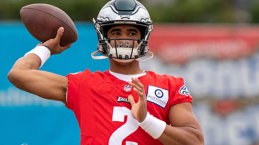 NFL Week 12: Philadelphia Eagles Rookie Jalen Hurts Getting First Team Reps At QB: ESPN Sources 6abc Philadelphia, Jalen Hurts Eagles HD wallpaper