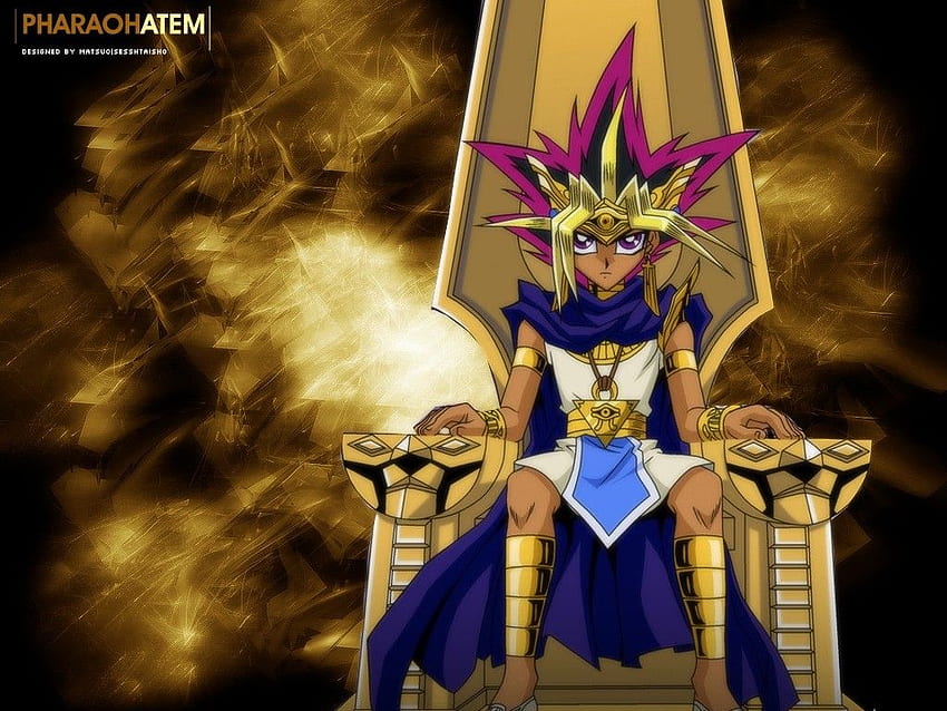 yu gi oh: atem pharaoh, Golden Pharaoh HD wallpaper