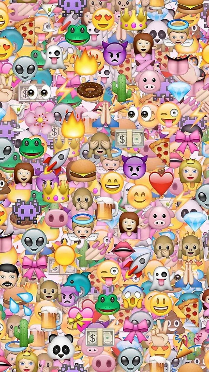 Cute, emoji, iphone and iphone -, Emoji Art HD phone wallpaper ...