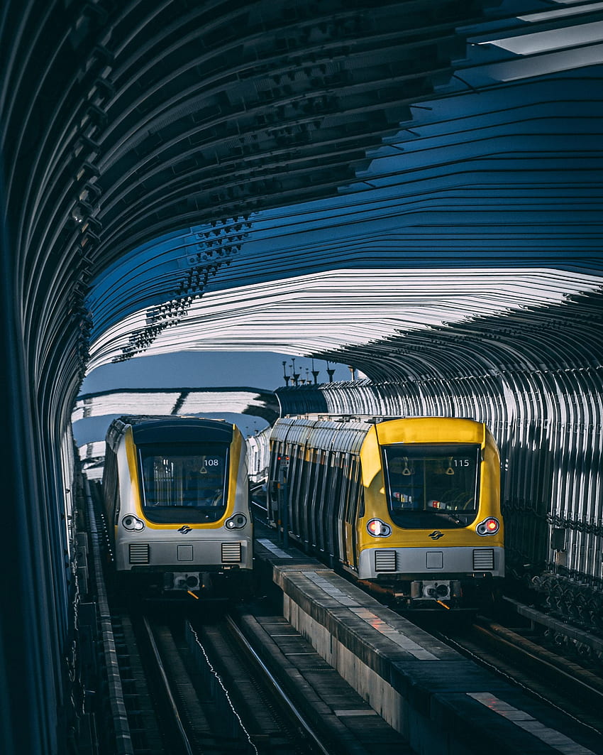 Trains, , , Tunnel, Rails, Subway, Metro HD phone wallpaper