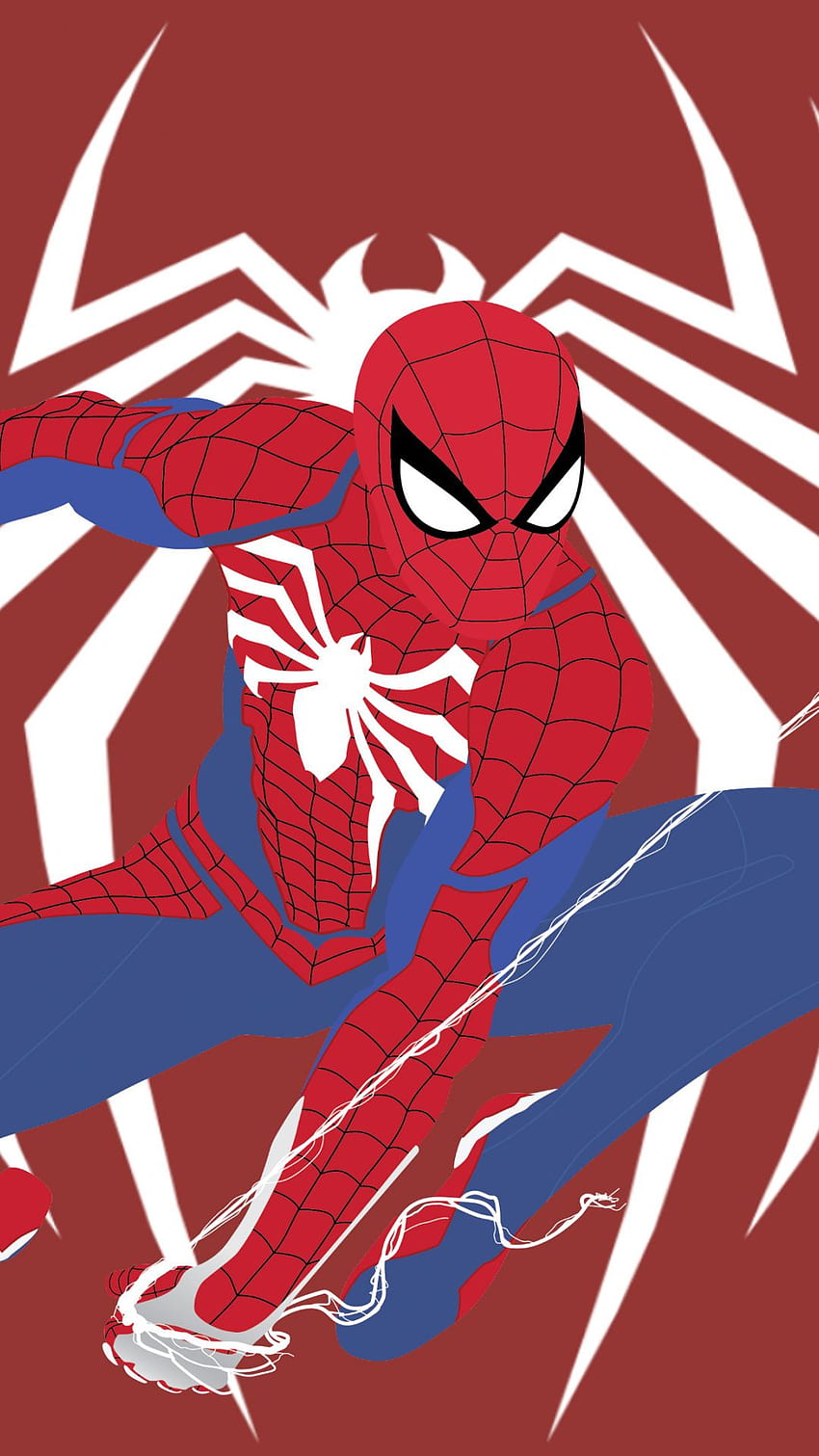 Spider Man PS4, Video Game, Artwork, . Video, Cartoon Spider Web HD phone wallpaper