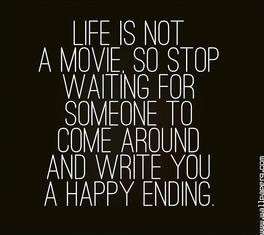 Happy ending - Heart touching love quote for your mobile cell phone, Happy Alone HD wallpaper