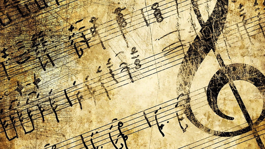 Klasik Müzik Fon Klasik Müzik - Müzik Notaları - - HD duvar kağıdı