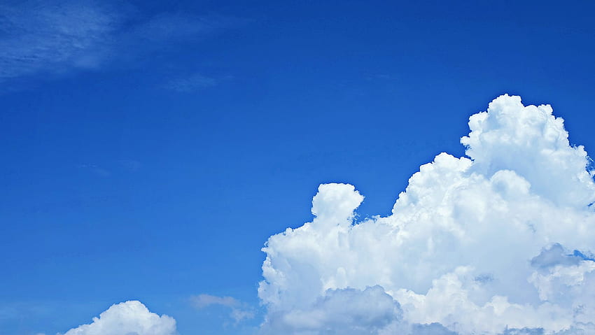 Beautiful Blue Sky 1920p - Blue Sky Nimbus Clouds - HD wallpaper