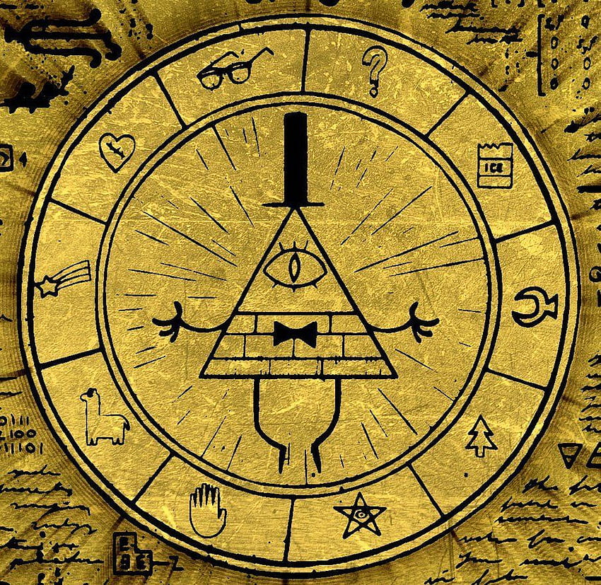 Bill Cipher Wheel - Gravity Falls 기호 Png HD 월페이퍼