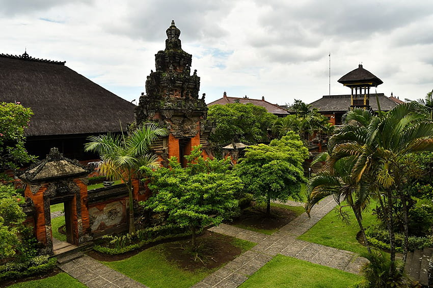 Indonesia Bali Temples Trees Cities Design HD wallpaper