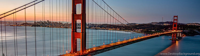 Golden Gate Bridge, San Francisco Background, San Francisco Dual Monitor HD wallpaper