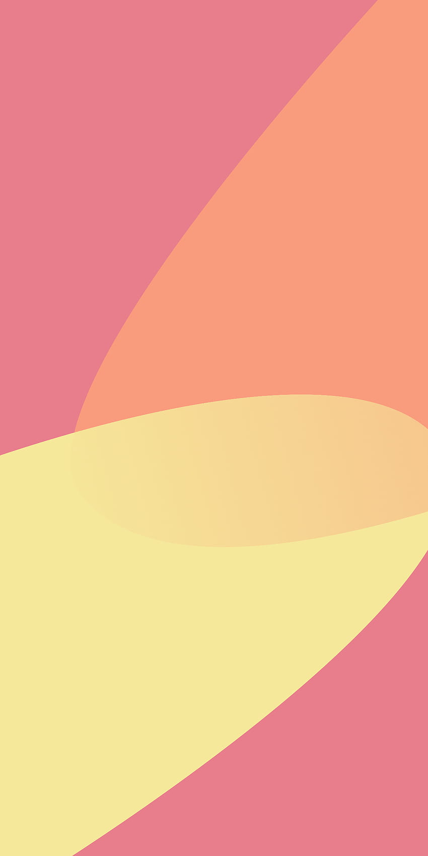 Abstracto, naranja, rosa, moderno, relajado, relajante, claro, patrón, amarillo, minimalista, elegante fondo de pantalla del teléfono