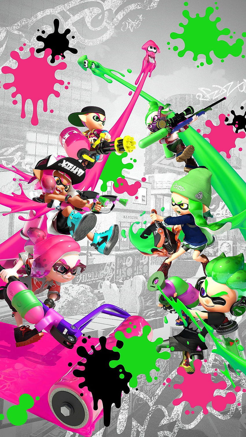 To get this wallpaper you have to 100 explore all areas in story mode get  rid of all black squares on maps and go to Splat Net 3 Im not sure many